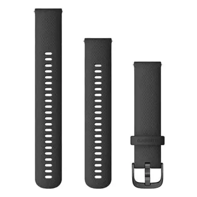 Quick Release Bands (20 mm) - Black with Slate Hardware