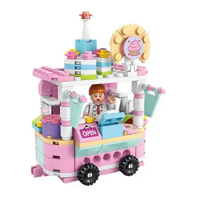 (Desserts) Building Block City Street View Model Kid Toy Gift