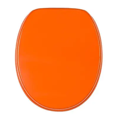 Soft Close Toilet Seat | Stable Hinges | Easy to Mount | Orange