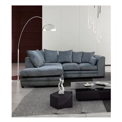 (Left Hand Facing, Grey) Montana Fabric Corner Sofa