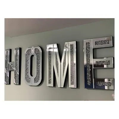 Mirrored Diamond HOME Letters