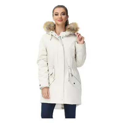 ROYAL MATRIX Women's Winter Coats Hooded Parka Coat Fleece Lined Warm