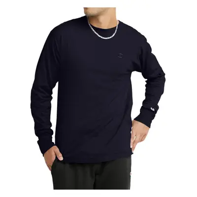 Champion Classic Long Sleeve Comfortable Soft T-Shirt for Men (Reg. or Big & Tall) Black Medium