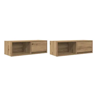 (artisan oak, pcs/ cm) vidaXL TV Cabinet Sonoma Oak 80x31x25.5 cm Engineered Wood TV bench