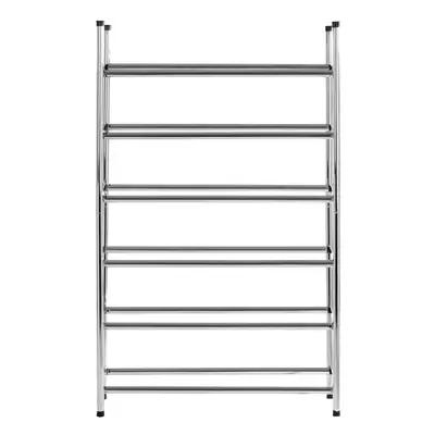 6-Tier Metal Shoe Rack, Silver