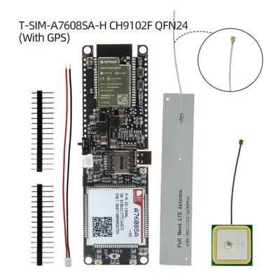 (T-A7608SA-H) T-A7608SA-H T-A7608E-H ESP32 SIM LTE Network GPS Antenna ESP32-WROVER-E Wireless M