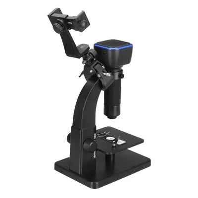 (With Bracket) HD 2000X WIFI Digital Microscope Dual Lens USB Microbiological Observation Indust