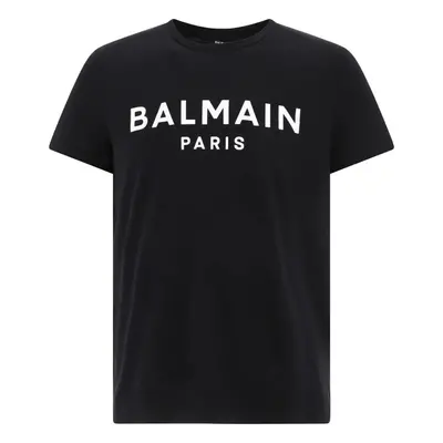 (EAB Black/White, XXL) Balmain Paris Logo T-Shirt