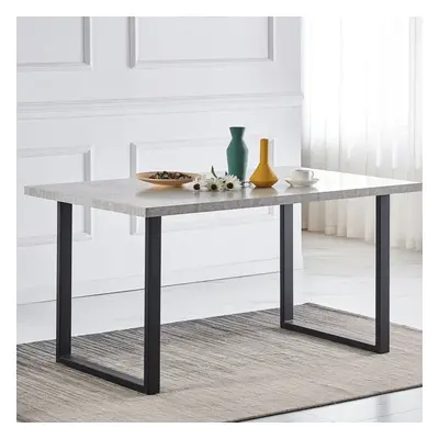 (Grey Marbel Effect Top) People Wood Dining Table Kitchen Home