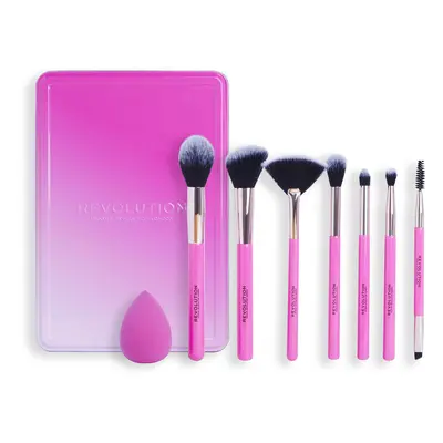 The Brush Edit Gift Set, Brushes For Eyes, Highlighter & Face, Sponge For Blending, Products Inc