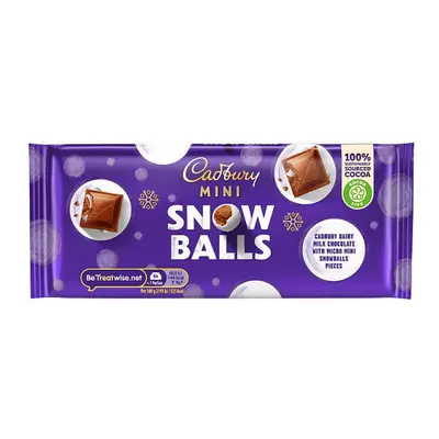 Cadbury Dairy Milk Mini Snowballs Bar 110g (Case of x 110g)