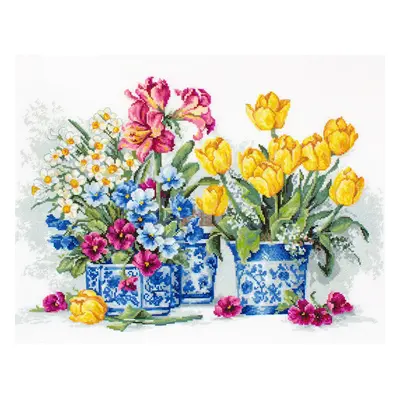 Lucas-S Spring Garden Counted Cross-Stitch Kit