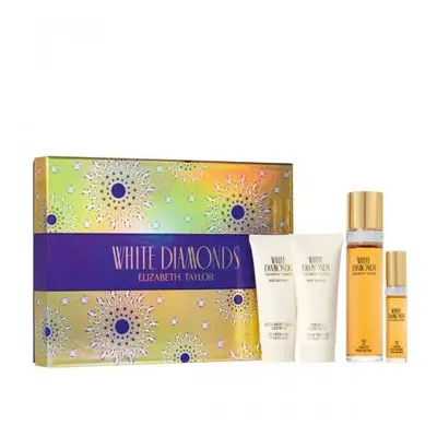 White Diamonds Pcs Set: 3.3 Eau De Toilette Spray + 0.5 Eau De Parfum Spray + 3.3 Body Cream + 3