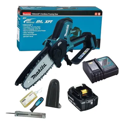 Makita DUC150Z Cordless Brushless Pruning Saw 18V 150mm + 3ah Battery & Charger