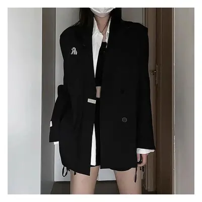 (black, XL) Premium Quality Black Loose Jacket For Women - Perfect For Any Occasion