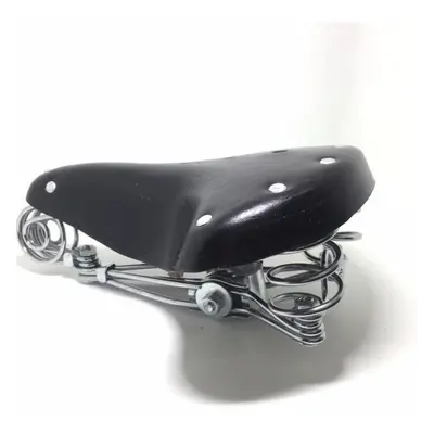 (as the picture) Traditional Old Style Riveting Leather Saddle Bike Standard Mtb Road Vintage Bi