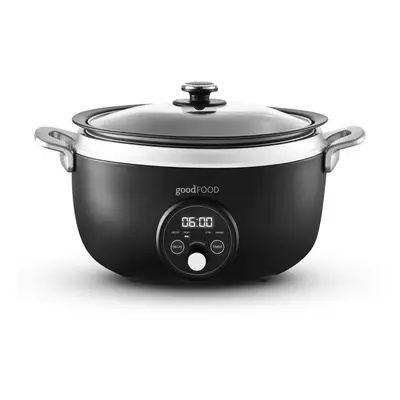 GF16010 Good Food in partnership with Tower 3.5L Digital Slow Cooker with Heat Settings, Delay F