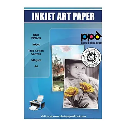 Inkjet Giclee True Art Canvas A4 340gsm x Sheets PPD6020