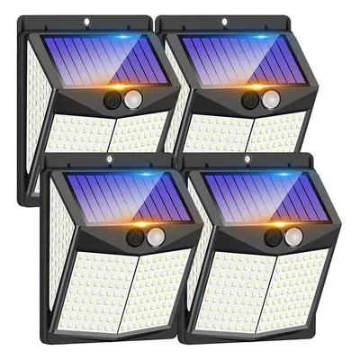 Outdoor Solar Lights, LED Solar Security Lights and Modes Motion Sensor Wide Angle Solar Powered