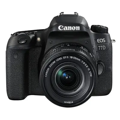 Canon EOS 77D Camera with EF-S 18-55mm f/4-5.6 IS STM Lens - Black