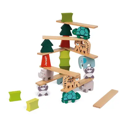 JJanod WWF Animal Stacking Game Kids Wooden Balancing Educational Game