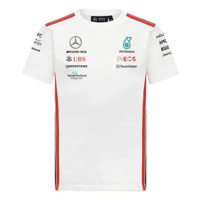 (MB) Mercedes Driver Tee (White) - Kids