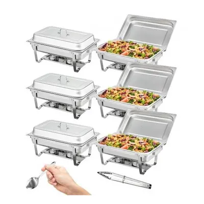 Vevor ZFXKCLJTZ68QTMJAWV0 qt. Stainless Steel Chafing Dish Buffet Set with Full Size Pans - Pack