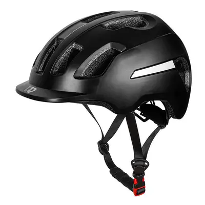 (Black) 58-62cm Adjustable Modes Bike Helmet Breathable UV Protection Reflective Motorcycle Helm