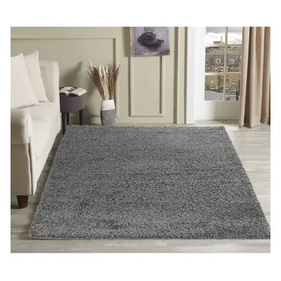 (Rectangle x 230cm, GREY) Living Room Soft Shaggy Rugs 45mm Pile Height Small - Extra Large in C