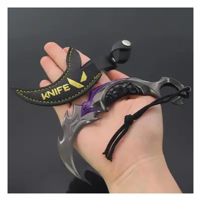 Valorant Game Peripheral Skin Melee Reaver Karambit Toy Sword Cosplay Metal Knive Uncut Toy Mode