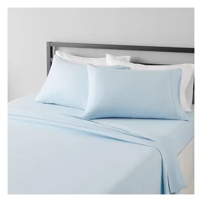 Amazon Basics Lightweight Super Soft Easy Care Microfiber 4-Piece Bed Sheet Set with 14-Inch Dee