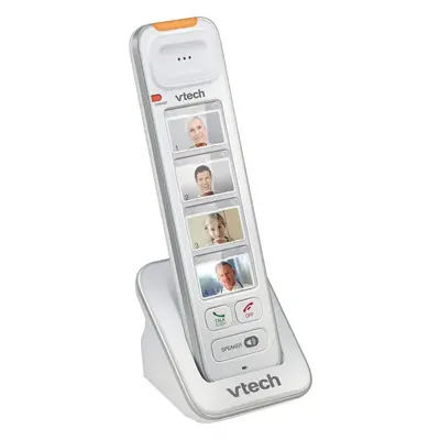 VTech SN6307 CareLine Photo Speed Dial Accessory Handset White Requires SN6127 SN6187 or SN6197 