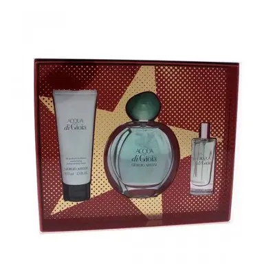 Acqua Di Gioia Pcs Set: 3.4 Eau De Parfum Spray + 0.5 Eau De Parfum Spray + 2.5 Body Lotion (Har