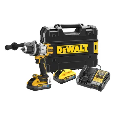 Dewalt DCD1007H2T 18v XR Premium 3SP Brushless Hammer Drill x2 5Ah Powerstack