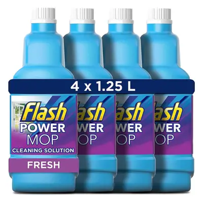 Flash Powermop Refill Liquid, Floor Cleaner, Fresh, Litres (1.25 x 4)