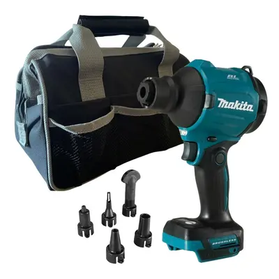 Makita DAS180Z 18v Brushless Dust Blower Inflator Deflator LXT + Nozzles + Bag