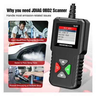 (as the picture) Ya101 Obdii/eobd Car Code Reader Obd2 Diagnostic Tool Ya-101 Update Free Online