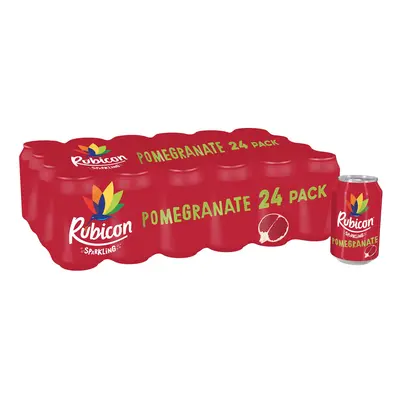 Rubicon Pack Sparkling Pomegranate Flavoured Fizzy Drink with Real Fruit Juice, Handpicked Fruit