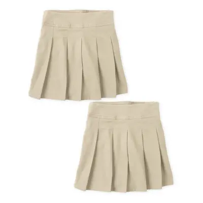 The childrens Place girls Pleated Skort Sandy Pack 4P