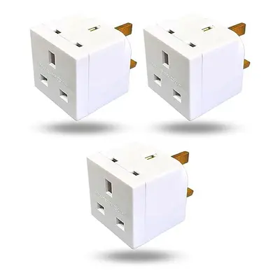 2 Way Plug Adaptor -13A Multi Plug Adaptor Extensions - Double Adapter Plug UK - Wall Plug Exten