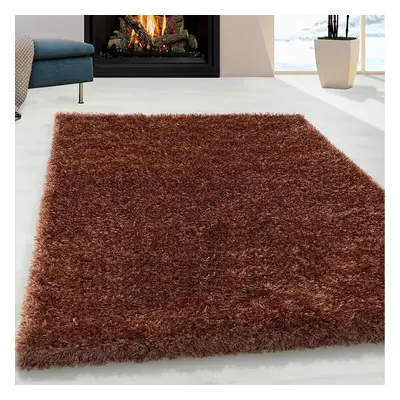 (Copper, x cm) Abaseen Cosy Shaggy Rug Modern Rugs Soft Touch 5cm Heavy Thick Pile Area Rugs