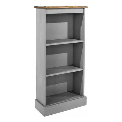 Corona Grey Tier Low Narrow Bookcase