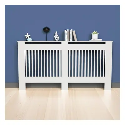 (Vertical Extra Large x x 92cm) 92cm Tall Radiator Cover Modern Cabinet MDF Slats Wood Grill