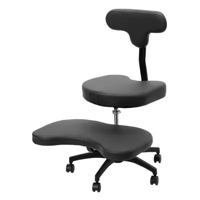 VIVO Ergonomic Cross Legged Chair with Wheels, Home and Office, Versatile Kneeling Chair, Height