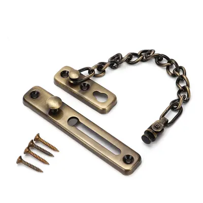 (Green Bronze) Stainless Steel Strong Security Door Chain Solid Home Safety Guard Lock Catch