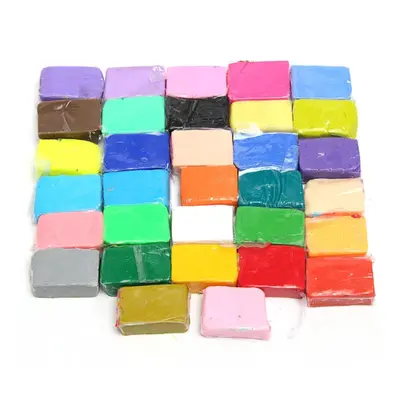 32PCS DIY Pottery Clay Plasticine Craft Malleable Fimo Polymer Modelling Soft Block Toy Gift