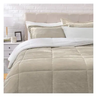 Amazon Basics Lightweight Microfiber Comforter Set Pieces Duvet Cover Set With Zipper Closure, K