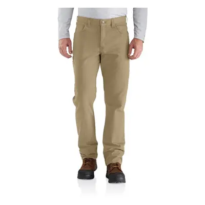 Carhartt Mens Rugged Flex Relaxed Fit Canvas 5-Pocket Work Utility Pants Dark Khaki 34W X 34L US