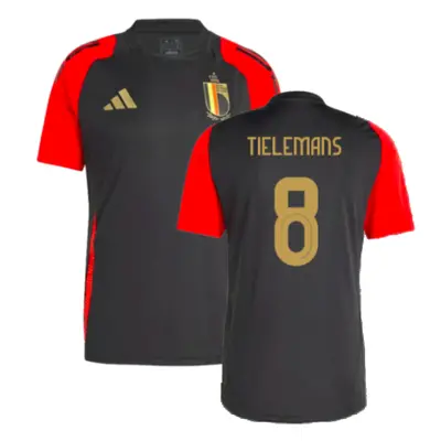 (L) Belgium Training Jersey (Black) (Tielemans 8)