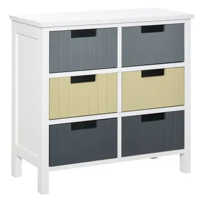 HOMCOM Simple Chest of Drawers Storage Cabinet for Dining & Living Room